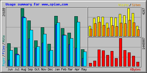 Usage summary for www.spiae.com